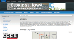 Desktop Screenshot of cityofeldridgeia.org