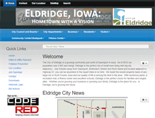 Tablet Screenshot of cityofeldridgeia.org
